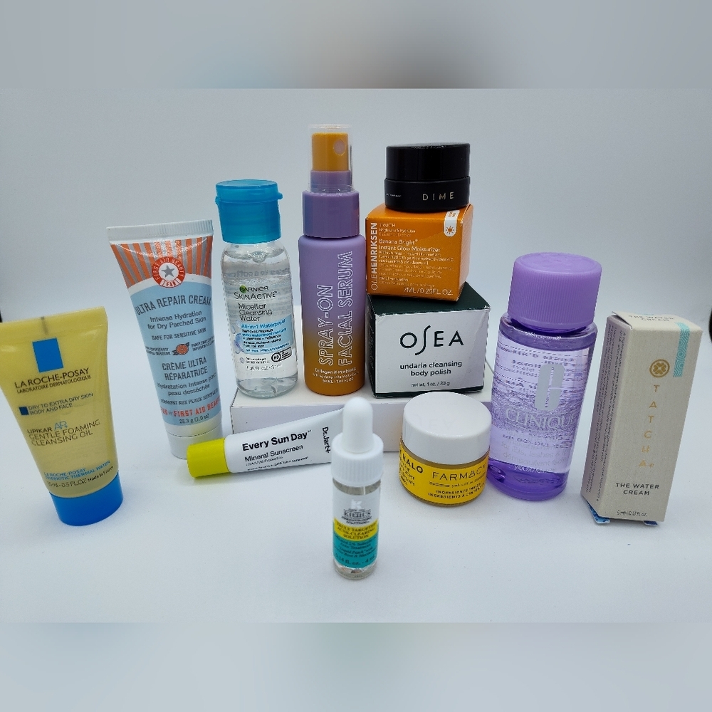 Mini But Mighty Skincare TSA Friendly Tatcha Clinique Kiehl’s OSEA La Roche - Picture 2 of 6